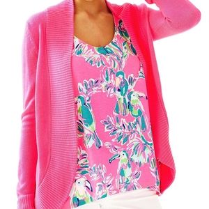 Lilly Pulitzer Amalie Cardigan Dragon Fruit